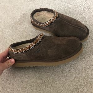 UGG Womens Tasman Slippers- Dark Brown